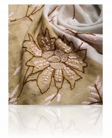 Палантин Женский ZW.EMB/TAUPE